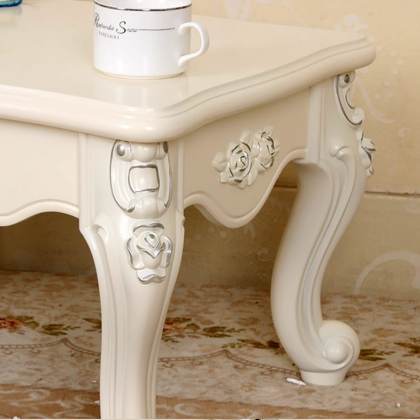 Tavolino da caffè, tavolino in legno per soggiorno, tavolino angolare per divano o comodino, tavolo versatile per il tempo libero da balcone, 60 cm