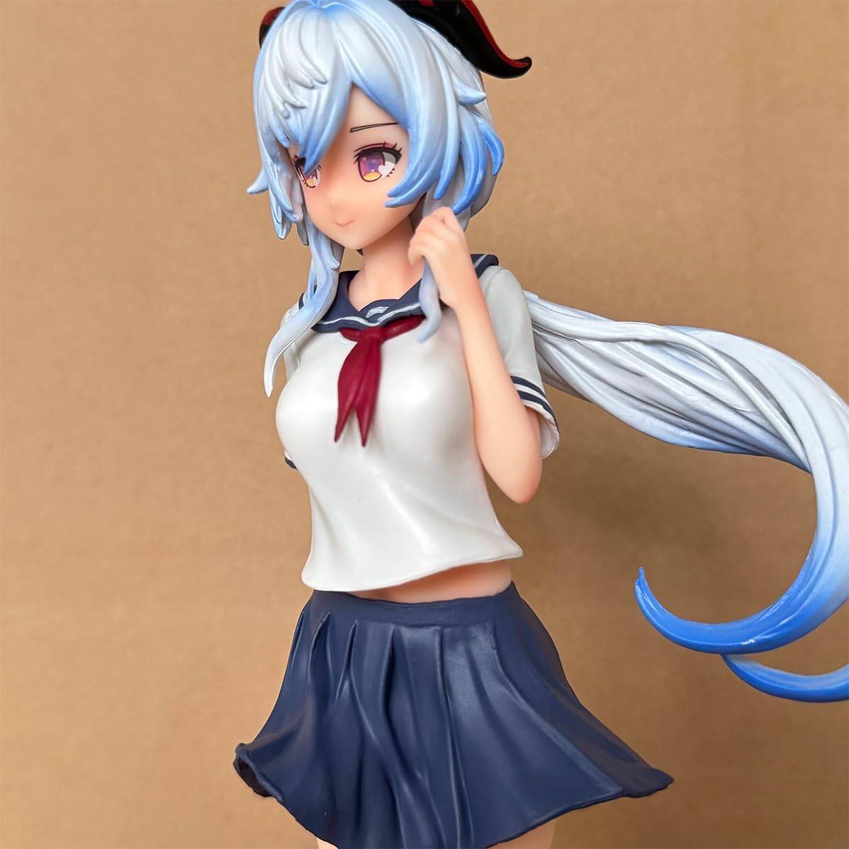G-I Ganyu 1/7 Figure 9.8IN PVC Anime Game Character Model Desktop Ornaments Gift (No Stockings)