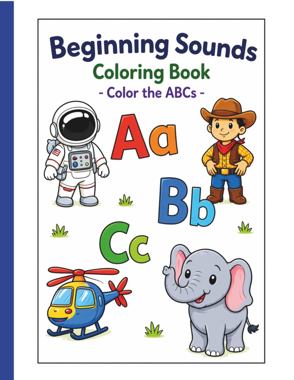 Beginning Sounds Coloring Book and Handwriting Practice