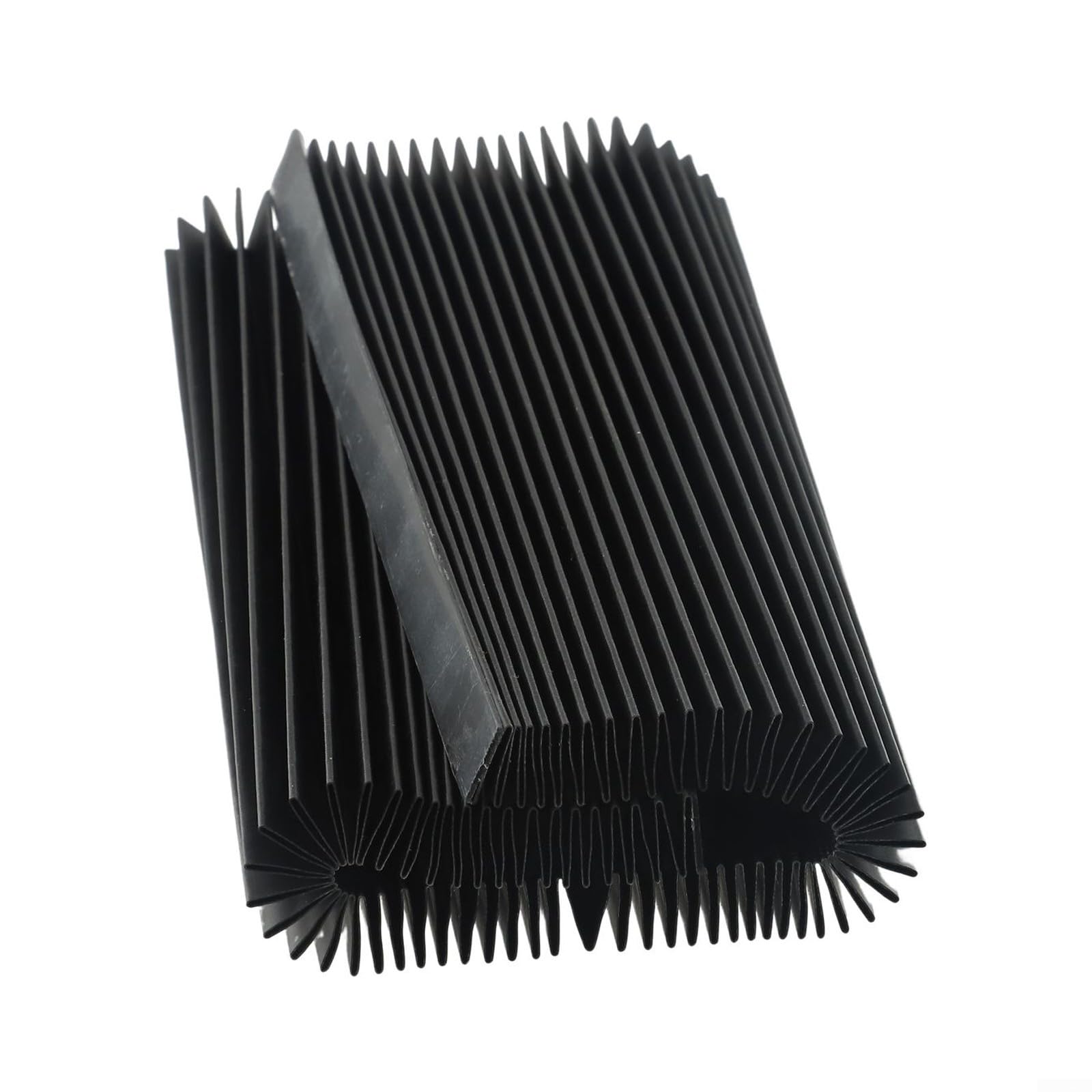ZYWUOY Soufflet accordéon pour fraiseuse, protection étanche à la poussière, noir (245 mm)