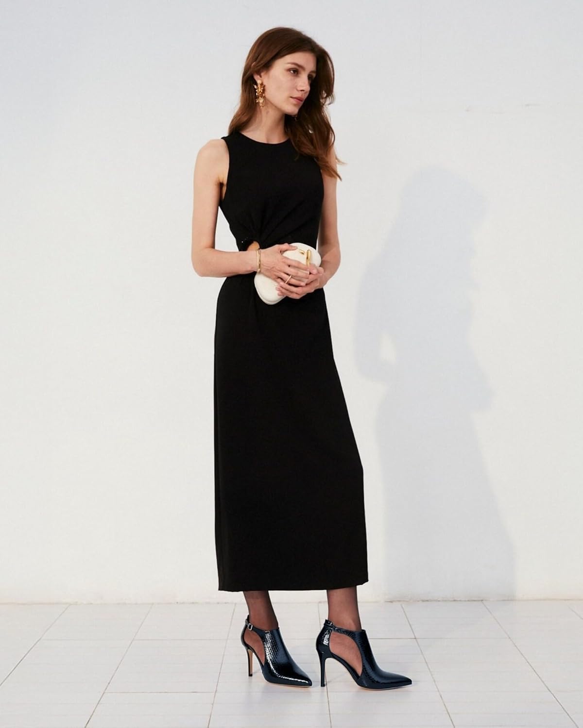 NEWBELLA Women's Closed Instep Hollow Pumps - Pointed Toe Heeled Sandals with Stiletto Heel, Versatile Casual High Heels for Everyday Wear & Commute - Image 3