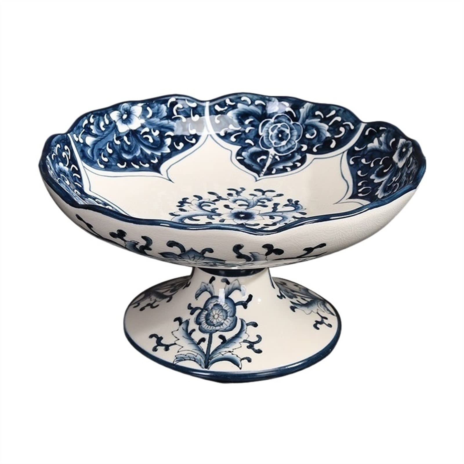 ZTCHSENZT Fruit Bowls Countertop Fruit Basket Ceramic Fruit Plate Living Room Coffee Table Snack Dried Fruit Bowl Storage Plate Vegetable Salad Bowl Fruit and Vegetable,