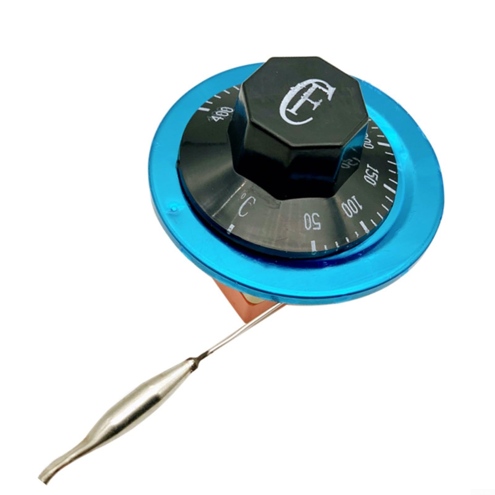Thermostat Universel CG94 Pour Four Électrique – Précision 50-290°C, Sonde 127 Mm Ø4 Mm, Installation Facile, Couleur Corail