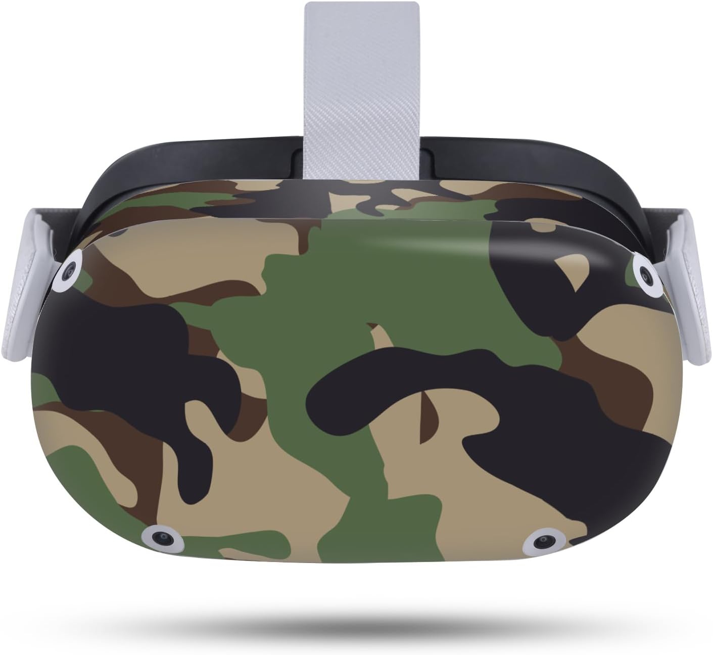 Head Case Designs Brown and Green Camo Camouflage Vinyl Sticker Skin Decal Cover Compatible with Meta Quest 2