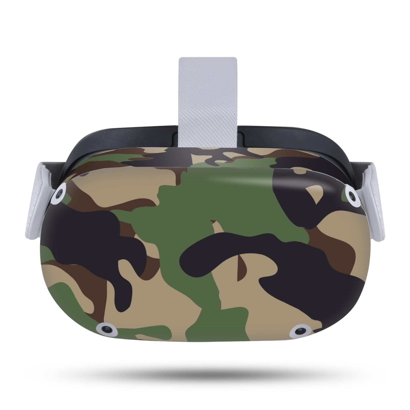 Head Case Designs Brown and Green Camo Camouflage Vinyl Sticker Skin Decal Cover Compatible with Meta Quest 2