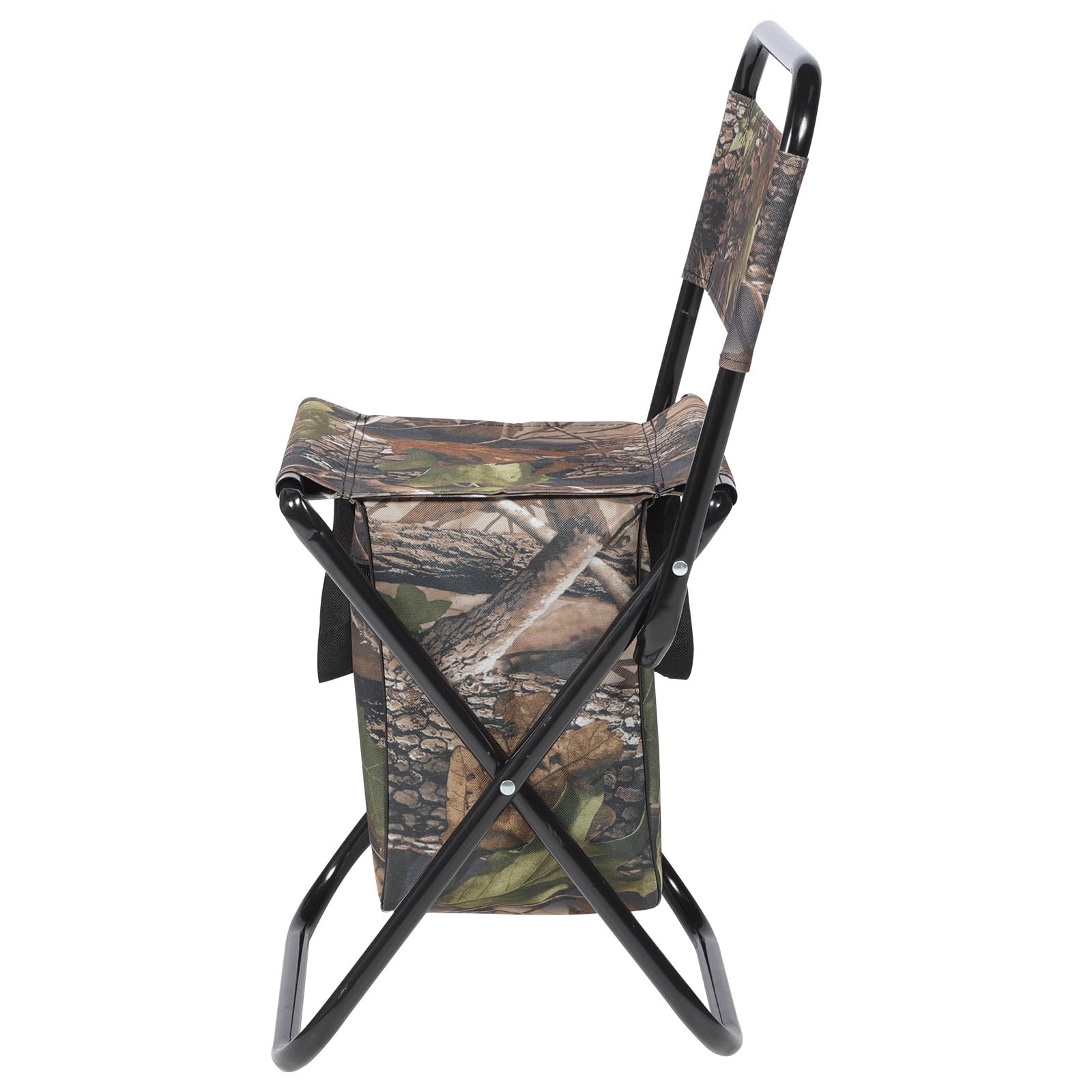 TOYANDONA Sedia da Campeggio Portatile Pieghevole con Struttura in Acciaio Inossidabile Oxford Robusta e Salvaspazio con Borsa Portaoggetti per Camping e Giardini