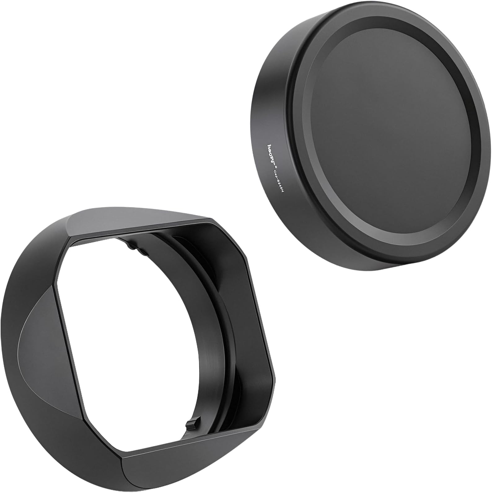 Haoge LH-S245N Bayonet Square Metal Lens Hood for Sony FE 50mm F2.5 G FE 40mm F2.5 G FE 24mm F2.8 G Lens,Sony RX1R III/M3/RX1R2 Camera Shade with Cap