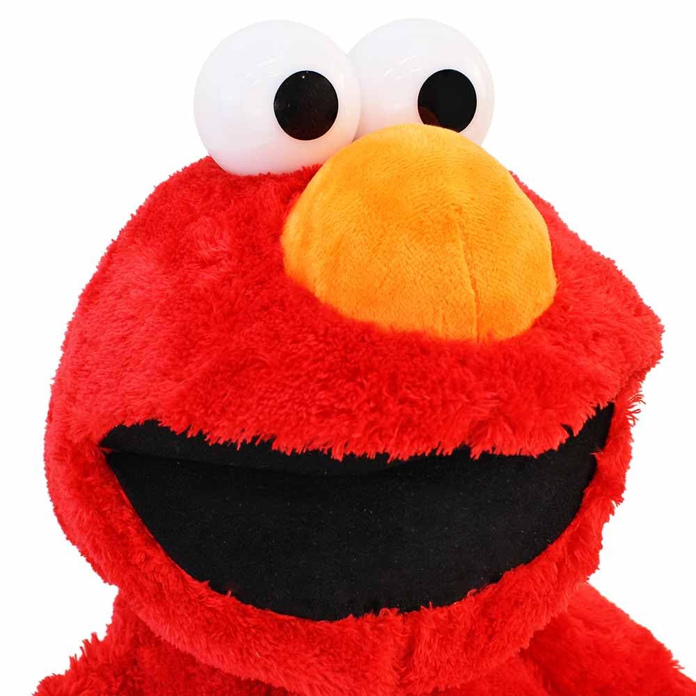 Sesamstraße Elmo Kuscheltier, Rot, ca. 72 cm stehend, Weiches Plüschmaterial, Klassische Kunststoffaugen