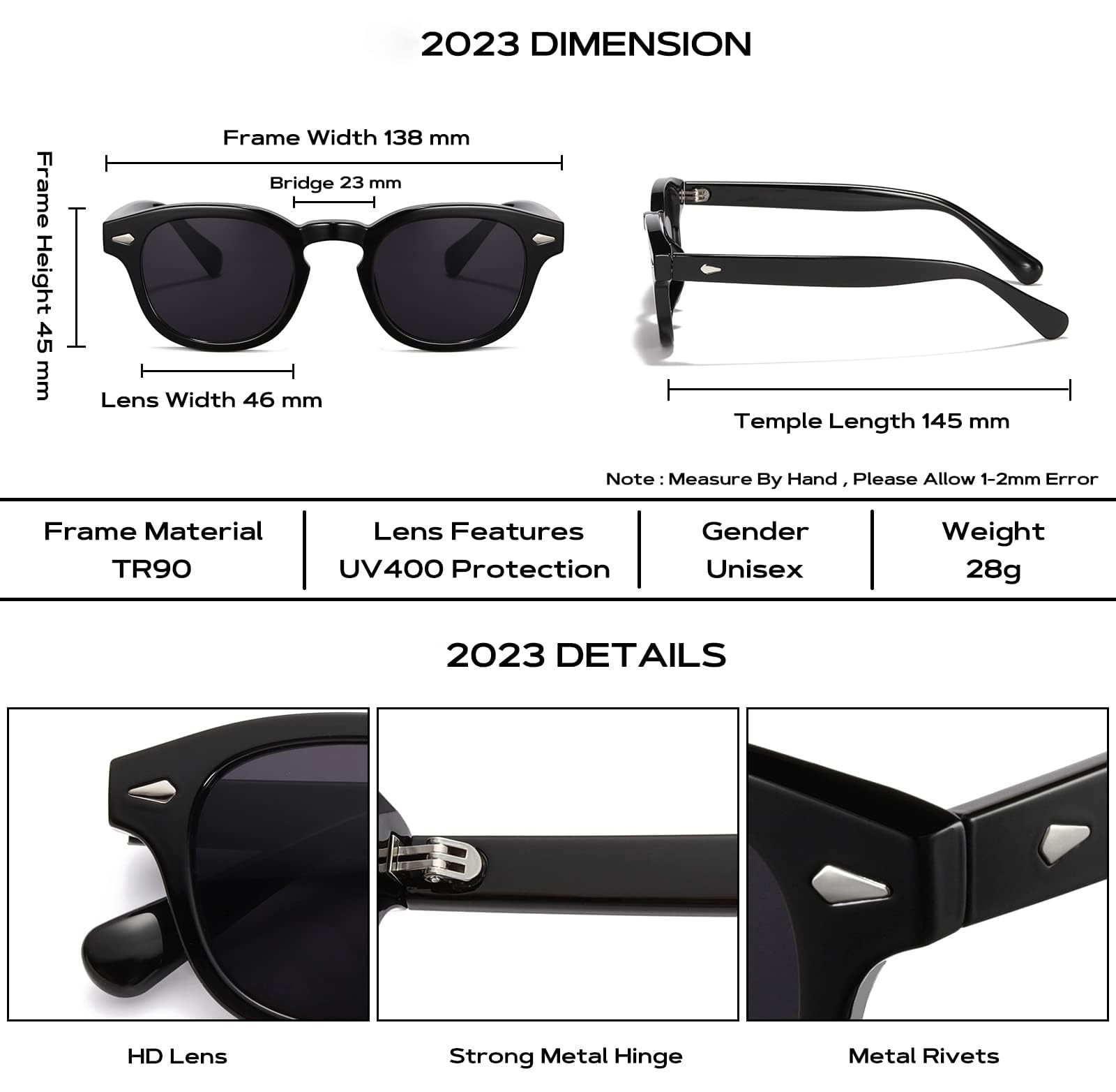 WONAVEHY Occhiali da sole Mens Womens Unisex Retro occhiali da sole per gli uomini donne Pirata Capitano Johnny Depp Stile Vintage Rotondo Stile Occhiali da sole colorati per gli uomini Signore Moda