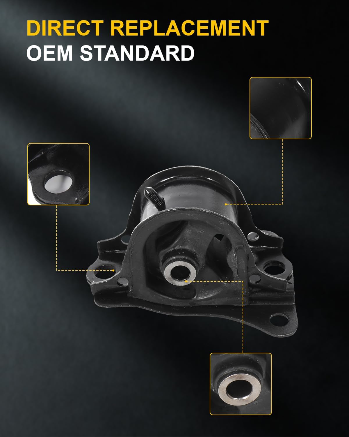 OCPTY Engine Motor Mount Transmission Mount and Torque Strut Mount Set Compatible for Ford Focus 2005 2006 2007 L4 2.0L, Automatic Transmission # A5312 A2939 A2986 3PCS