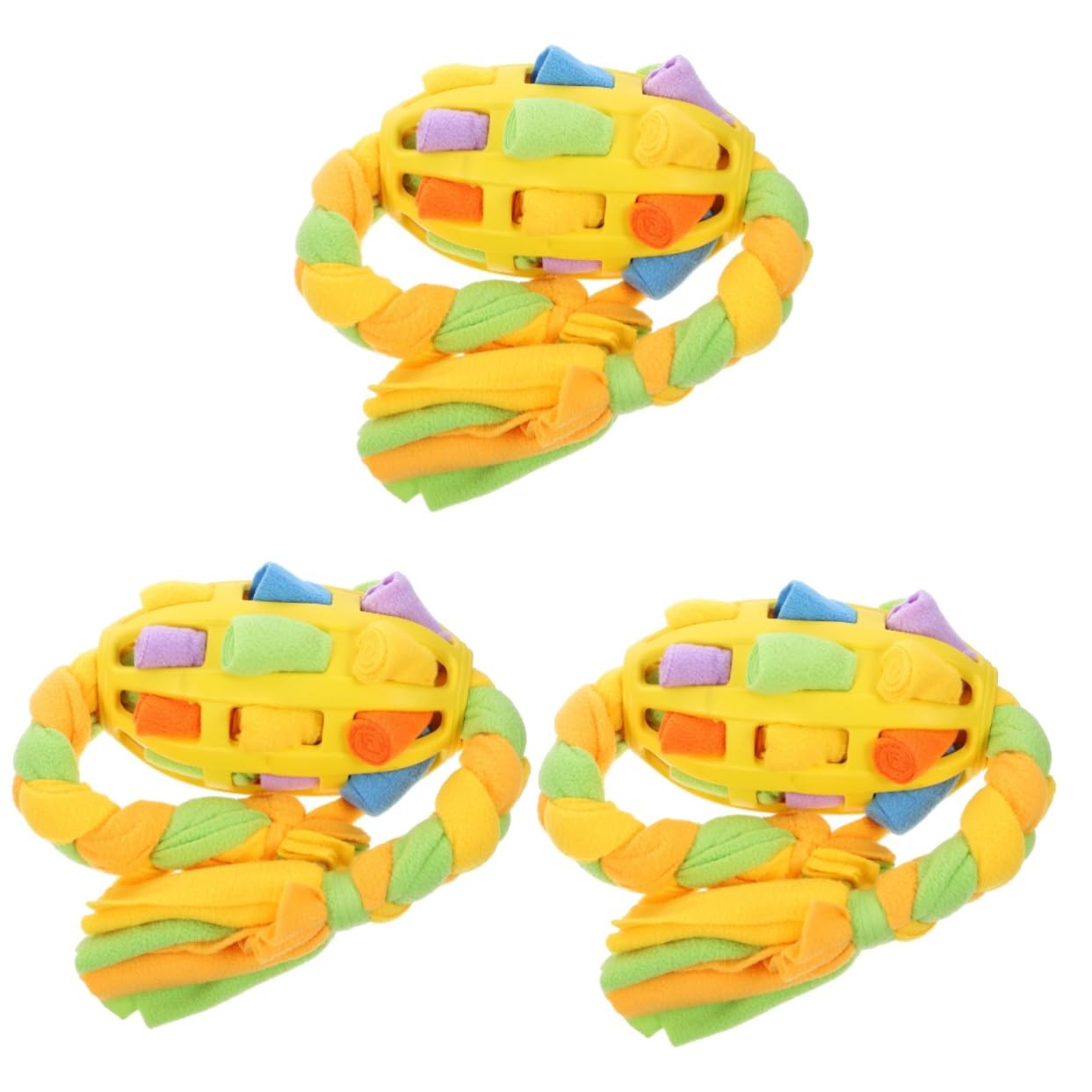 Kisangel 3pièces Boule Interactive pour Chiens Jouet Enrichissement Canin Distributeur De Nourriture Stimulateur Mental pour Chiots Et Chiens Adultes