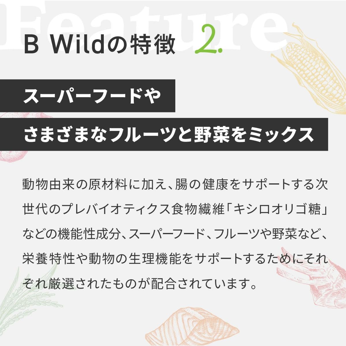Amazon | 【成猫用 イタリア製 キャットフード 400g】BWild ビー