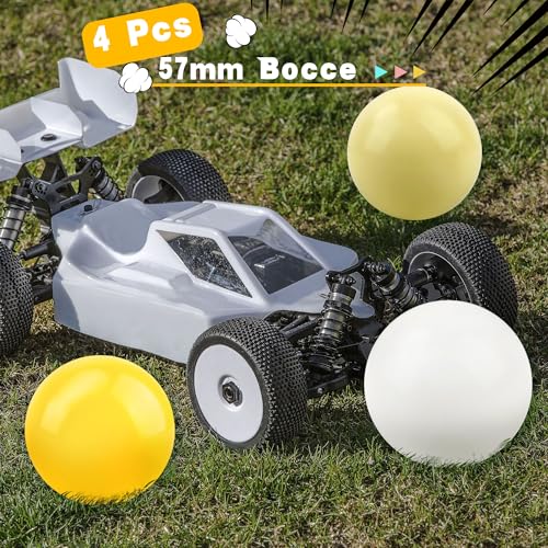 Kugliwa 6 Packs 57 mm Pallino Ball Replacement for Bocce Ball Game Bocce Ball Pallino Outdoor Bocce Pallino Ball for Kids Adults Petanque Sport Game Lawn Beach (Color Set 2)