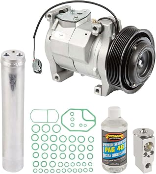AC Compressor & A/C Repair Kit For Honda Accord Coupe 2.4L 4-Cyl 2003 2004 2005 2006 2007 - BuyAutoParts 60-80259RK New