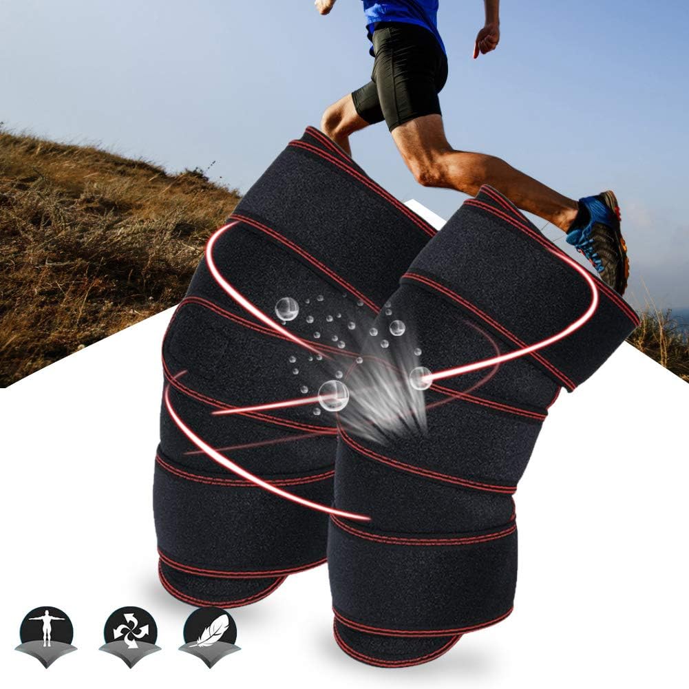 Outdoor Running Knee Pads Leg Support Brace Cover Guard Knee Sports, Professional Knee Brace, Knee Compression Sleeve for Men and Women(red), Professional Knee Brace, Outdoor Running Knee PadsKne