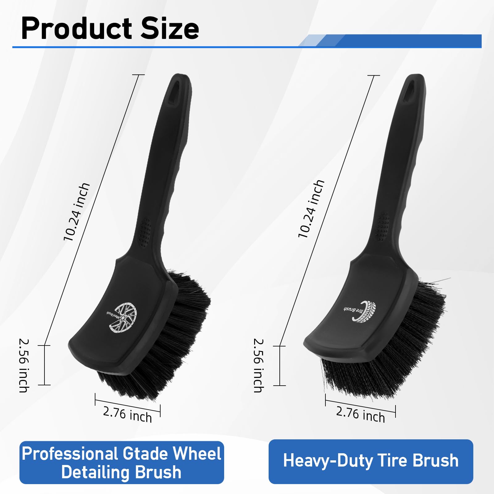 Car Wheel & Tire Brush Set - 2 Pack -2 Car Wheel & Tire Brush Set - 2 Pack -2