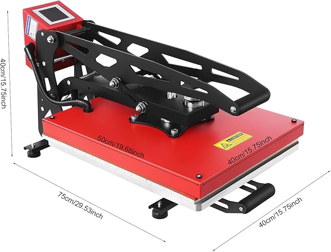 Prensa de Calor Semiautomática PERFERATE 16" x 20" 1800W para Camisetas miniatura 2