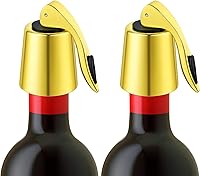 Vista 11 de Tapón de vino – Tapón de botella de vino de acero inoxidable con sello de silicona, conservador de bebidas reutilizable, conservador de frescura