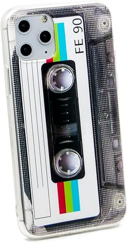 Miniatura 4 de fateam Funda para iPhone 11 Pro, acabado mate, carcasa trasera suave resistente con TPU suave parachoques retro cassette funda compatible con iPhone