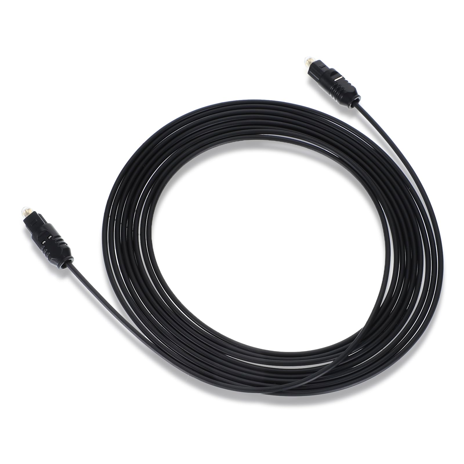 Cable de audio óptico de 3 metros, cable óptico para barra de sonido, cable de fibra óptica ultrafino, compatible con barra de sonido, TV, cine en casa