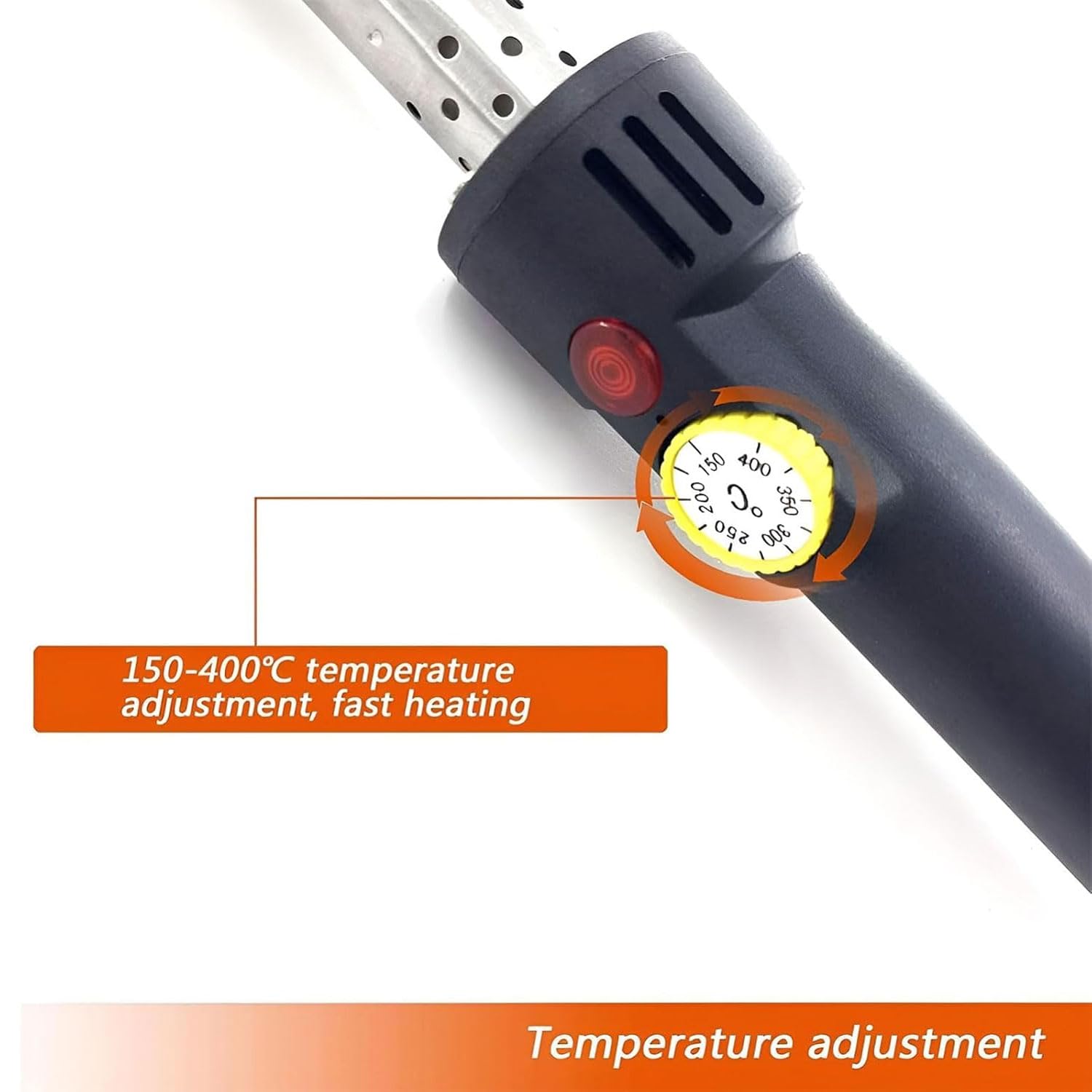 Spawarka do okrągłych pasów, ręczna lutownica 200 W, złącze o wysokiej precyzji, regulacja temperatury 150℃-400°C, idealna do różnych projektów spawalniczych