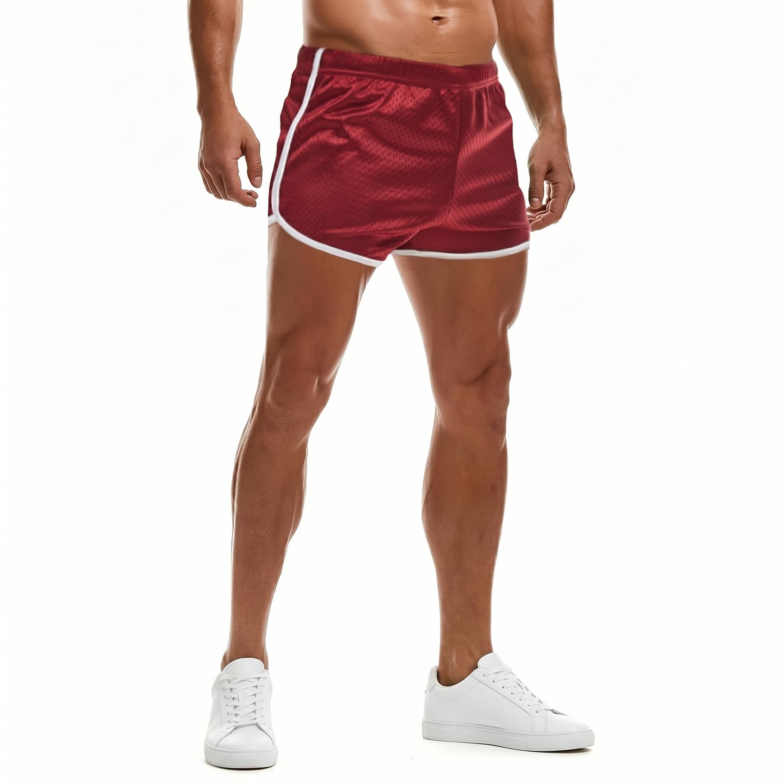 AIMPACT Short de Course pour Homme de 3 Pouces Short Sport Homme Respirant de Rugby Jogging Fitness Training Tennis