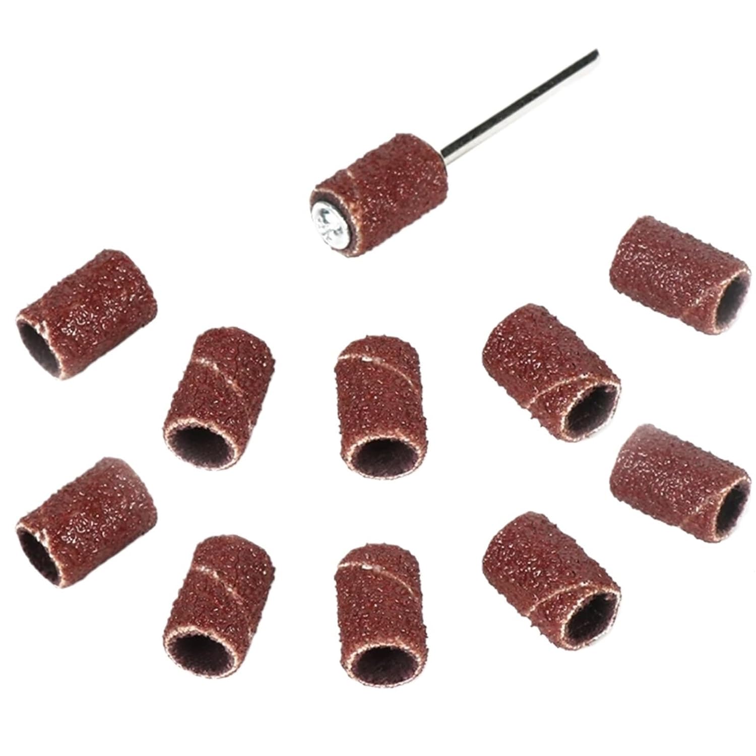Sanding Drum 300Pcs 6.35mm Drum Sanding Kit with Sand Band＆Mandrel for Drill Bits and Rotary Tool Accessories