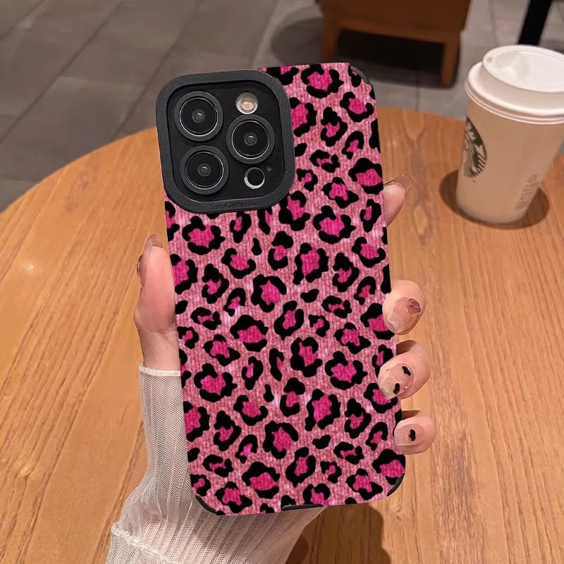 Coque IPhone 16 Pro Motif Léopard à Paillettes - Silicone Souple, Ultra Fine - Protection élégante Pour Femmes - 2