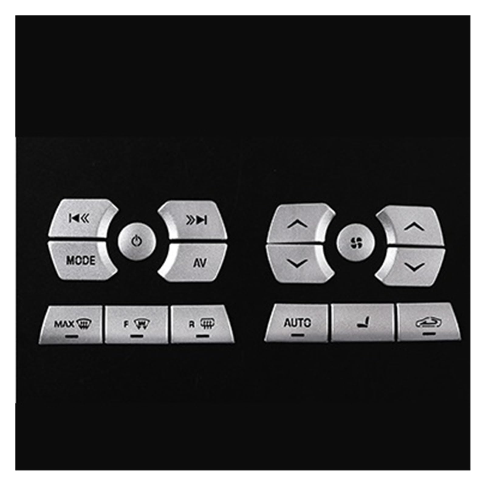 Auto Interior for Jaguar for XF 2012-2015 Car Central Control Air Conditioning Multimedia Button Decoration Stickers(1)