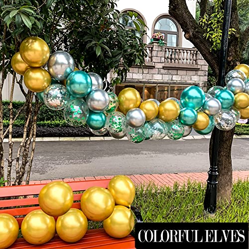 Image of Metallic Gold Balloons 10 inches 100 Pack Thicken Helium Shiny Chrome Gold Party Balloon
