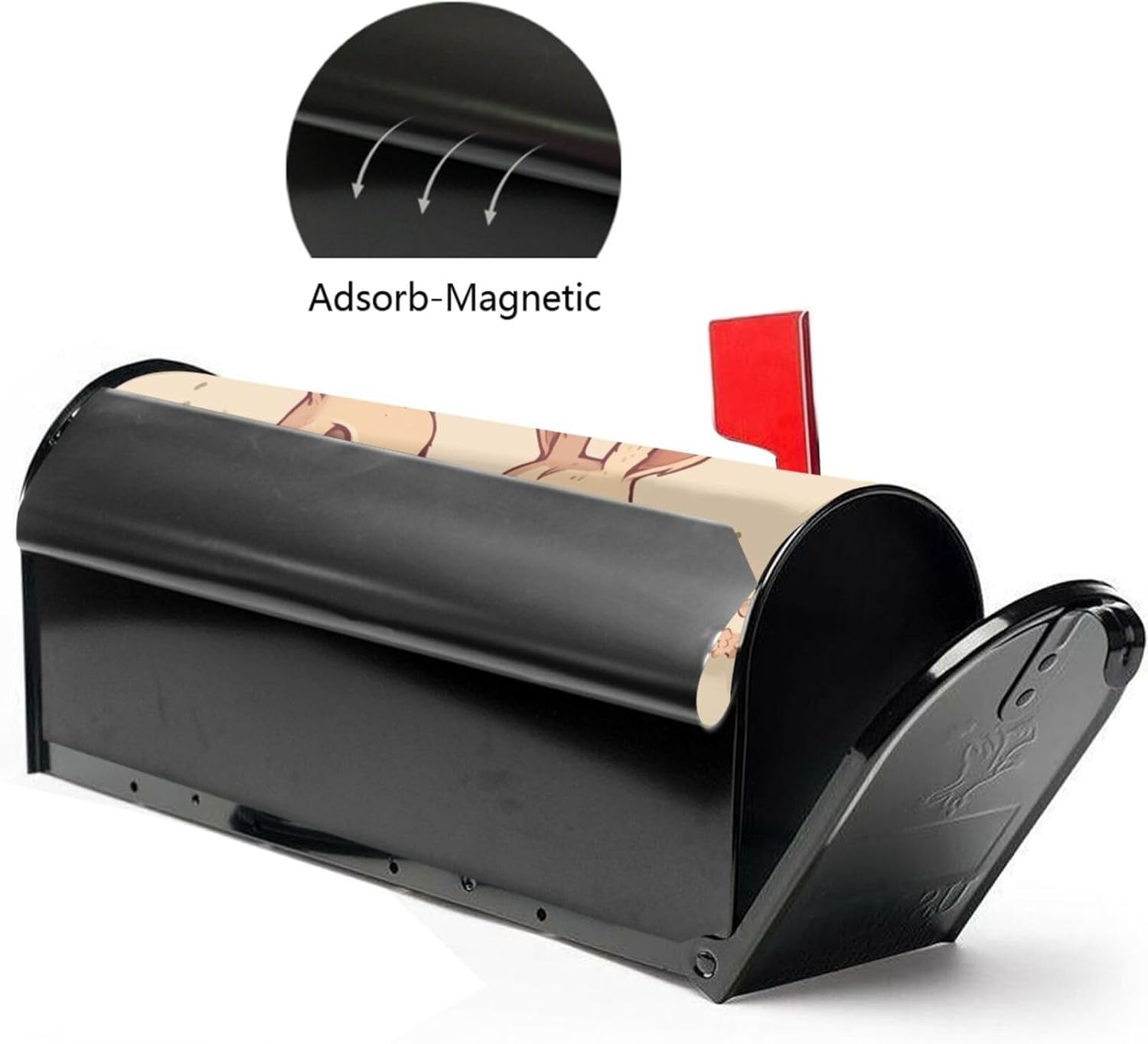 Mailbox Cover Mailbox Wraps Post Letter Box Cover Rabbit in Skirt Mailbox Post Cover for Garden Yard Decor 25.5x21 in