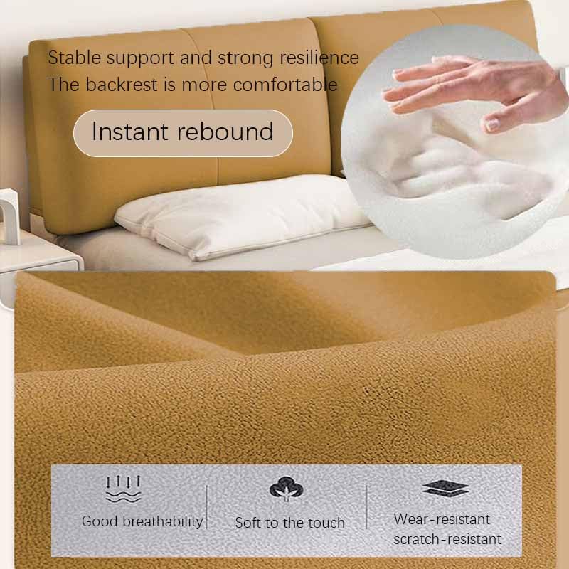 Cuscino Testiera Per Letto 190 Cm – Schienale Morbido Con Imbottitura 10 Cm – A Cuneo, Con Cinghie O Adesivo – Tessuto Velluto