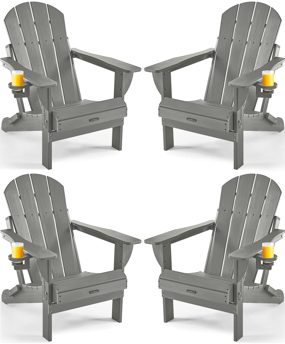 Ciokea Folding Adirondack Chair Set of 4
