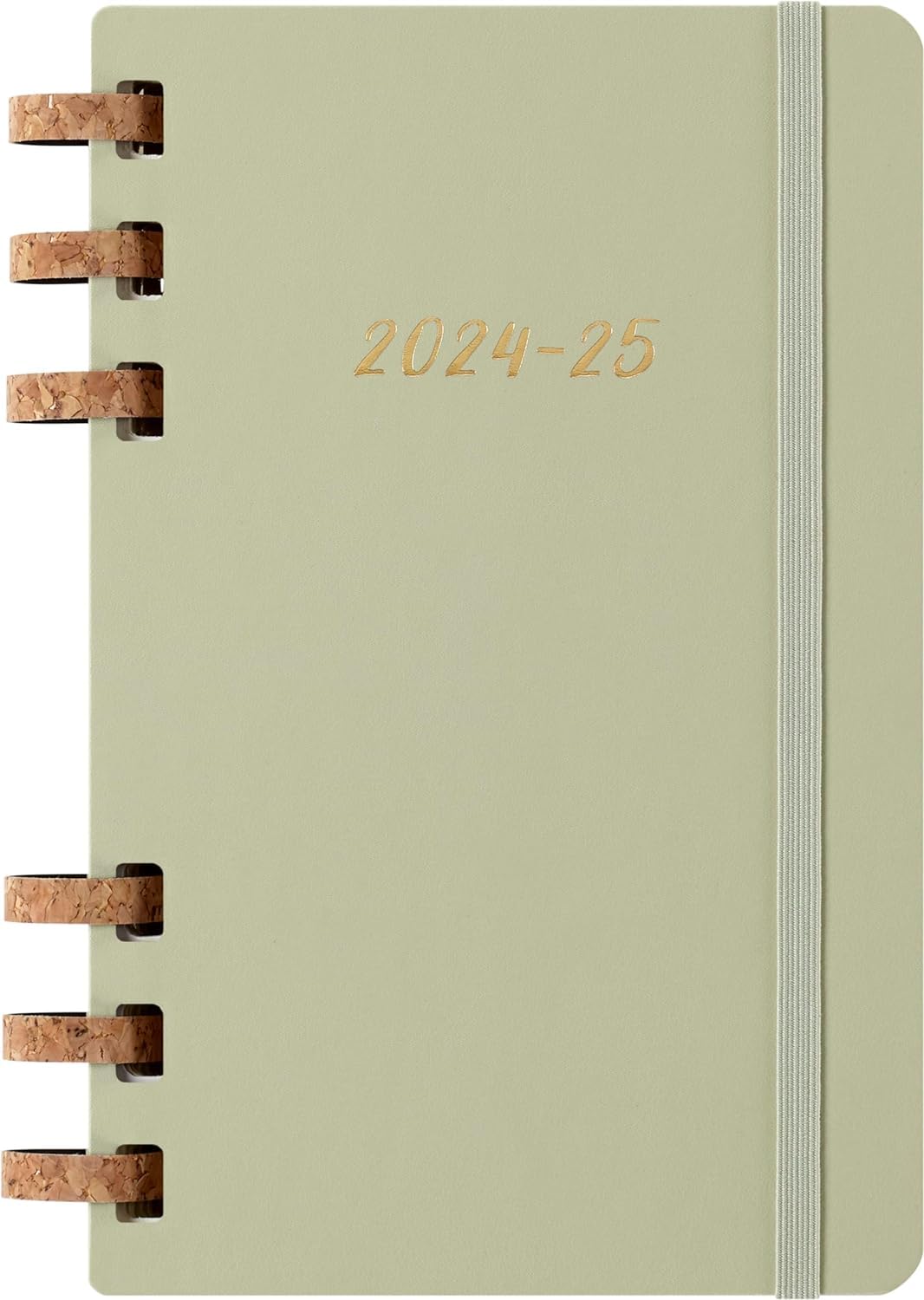 Moleskine Academic Monthly Planner 2024-25, Weekly and Monthly 12-Month Planner, University Agenda with Soft Cover, Crush Kiwi Color, Large Format 15 x 21 cm
