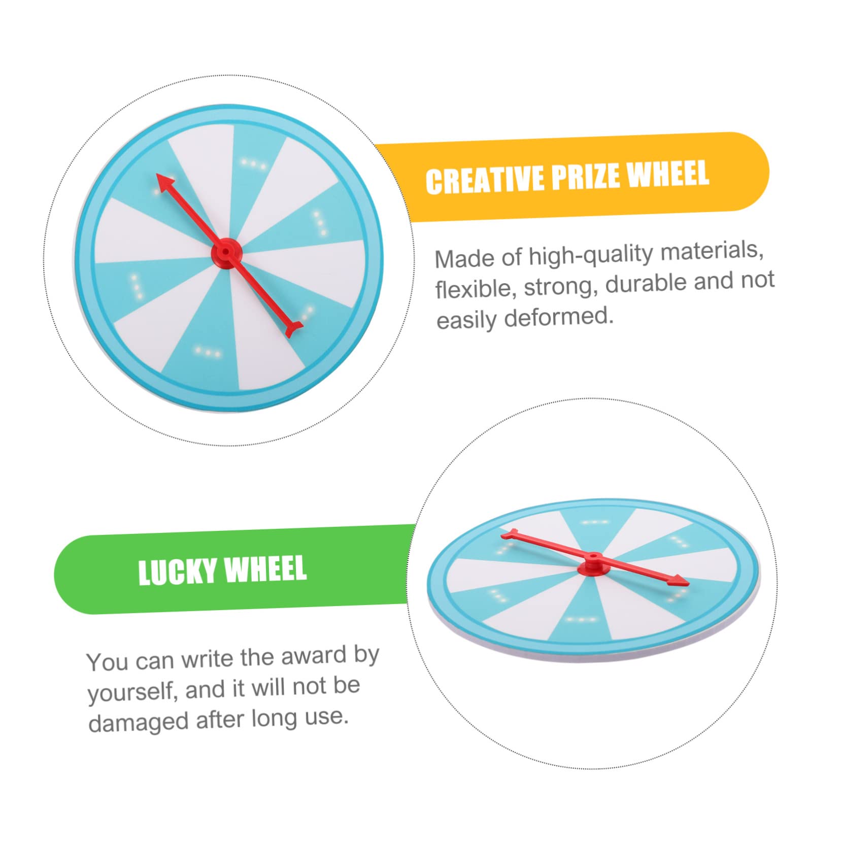 JOINPAYA 1pc DIY Prize Wheel Creative Turntable for Parties and Fun Events Portable Spinning Wheel for Exciting Prize Drawings and Celebrations