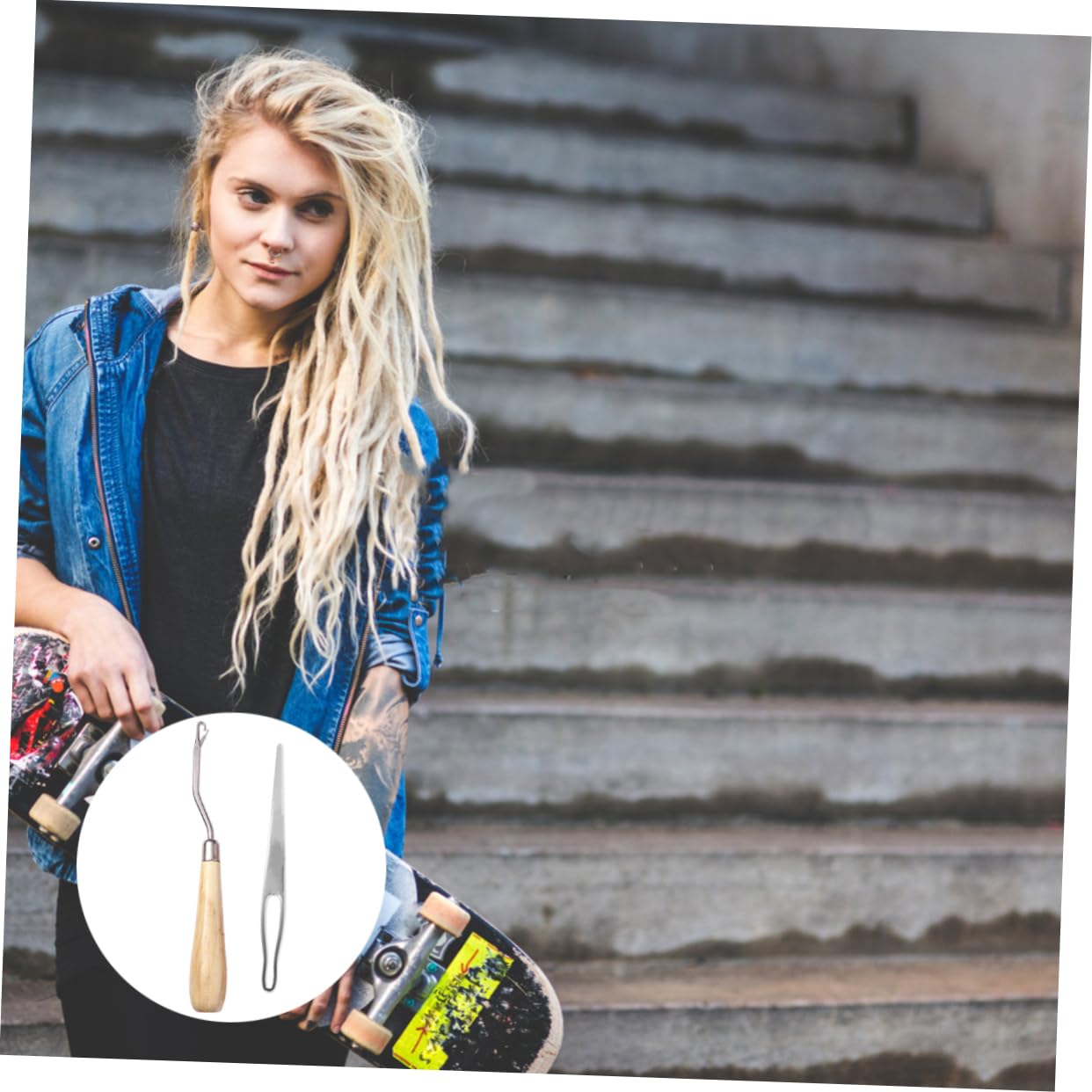 SEWACC 22stücke Teiliges Dreadlocks Häkelnadel Professionelle Strickwerkzeuge Für Haarstyling Und Barber Langlebig Und Leicht Für Kreative Frisuren Und Dreadlocks