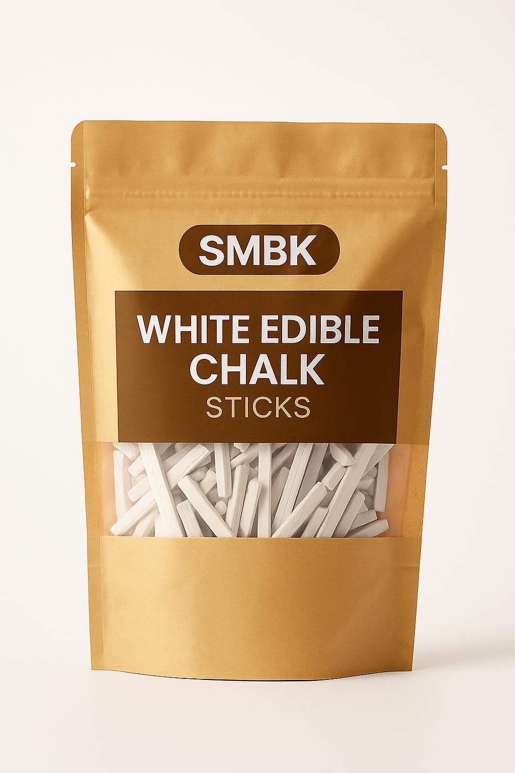 Edible White Chalk Pencils, Natural Slate Sticks for Pica, Indian Clay Dirt Chalk, 110 gm