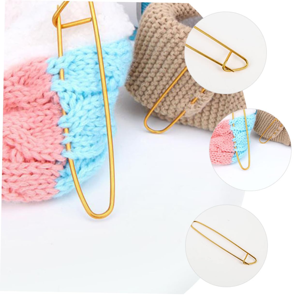 SEWACC 40piezas Marcadores De Puntos De Clips De Seguridad Para Tejer Accesorios Prácticos Para Crochet y Tejer