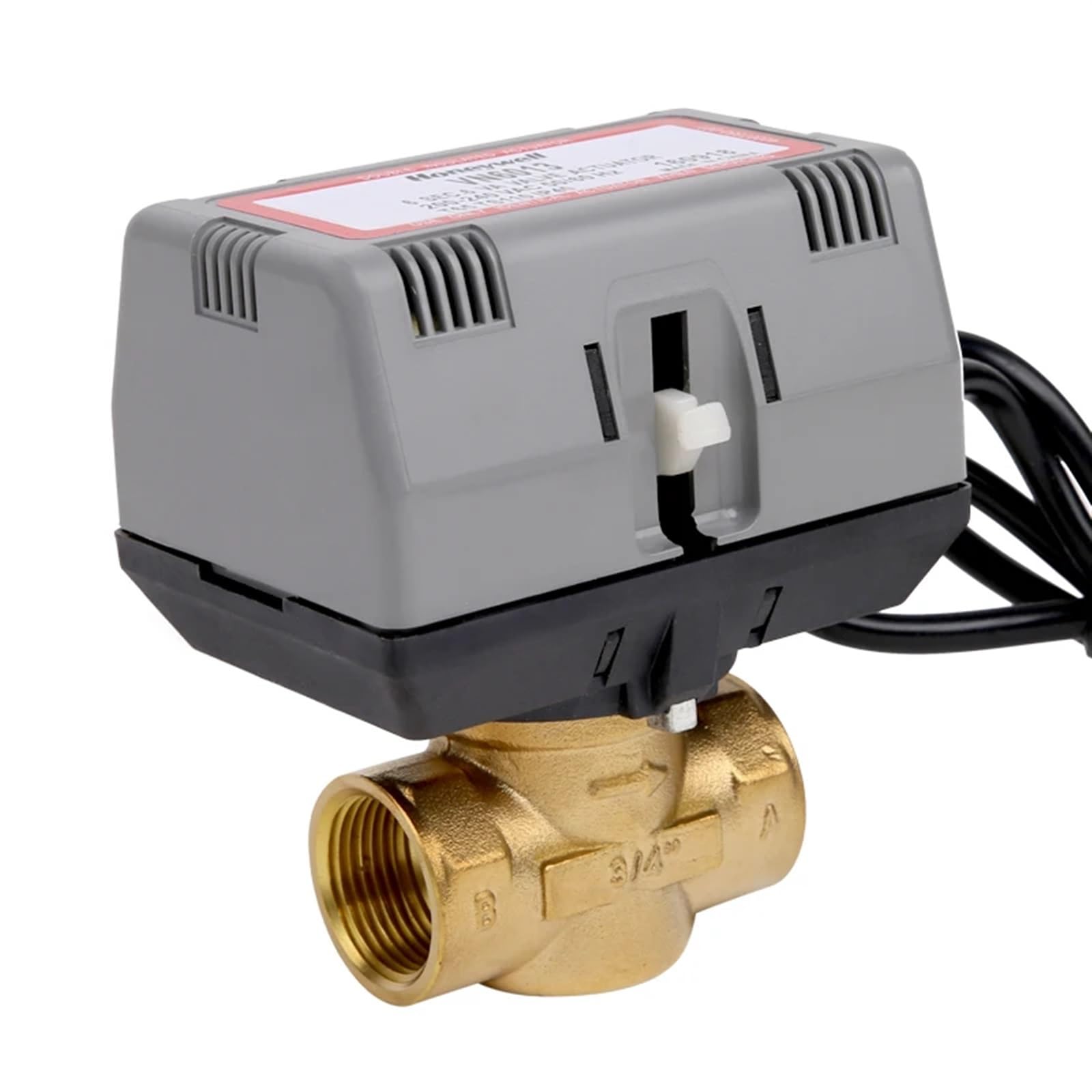 Nobirtbsa Dn20 2 Way Type Motorized Shut-Off Valve Brass With Vc6013 Fan Coil Electric Globe Valve Ac220v(Dn20)