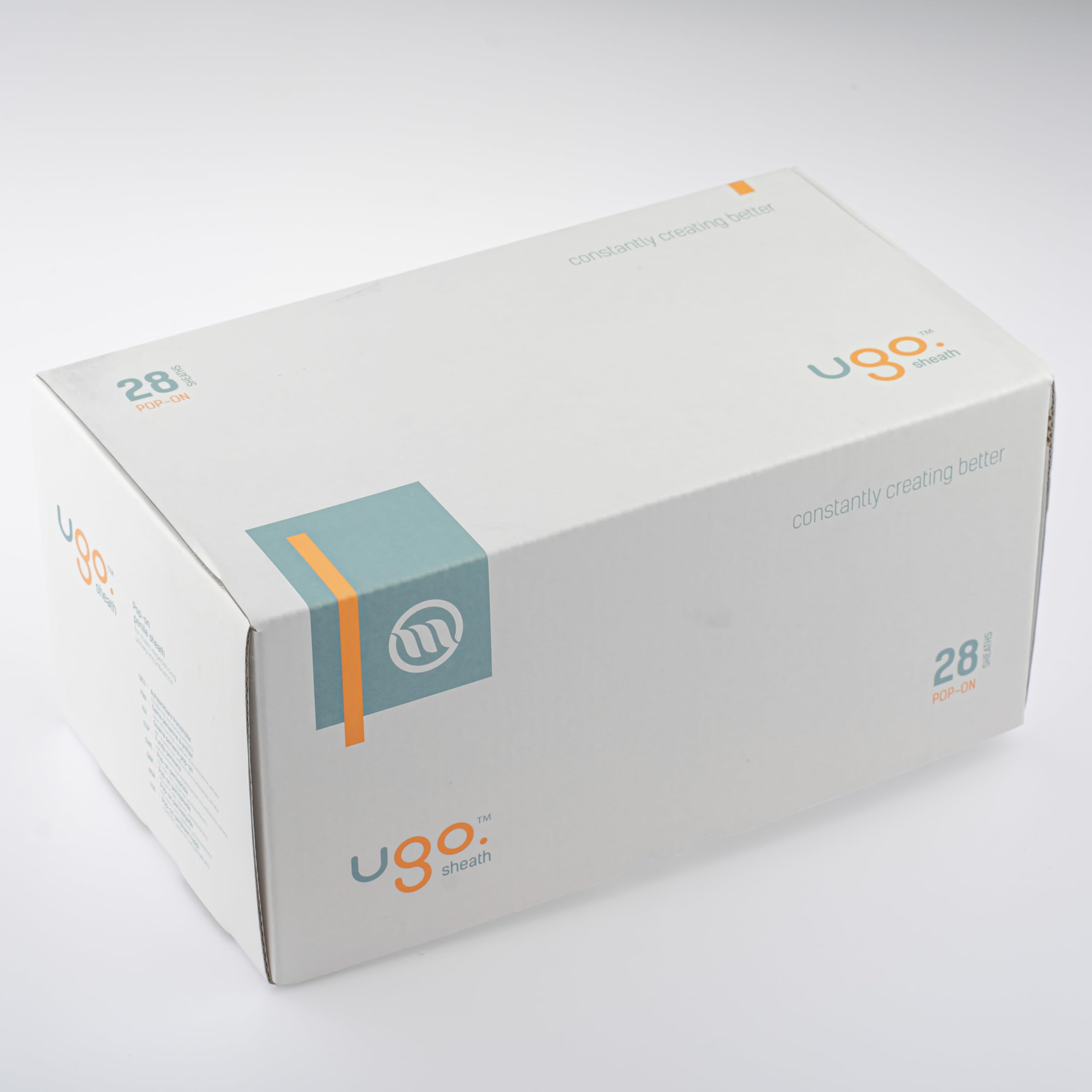 Ugo Sheath (x28) - Approvisionnement d'un mois de préservatifs cathéters urinaires externes pour homme - Auto-adhésif et sans latex
