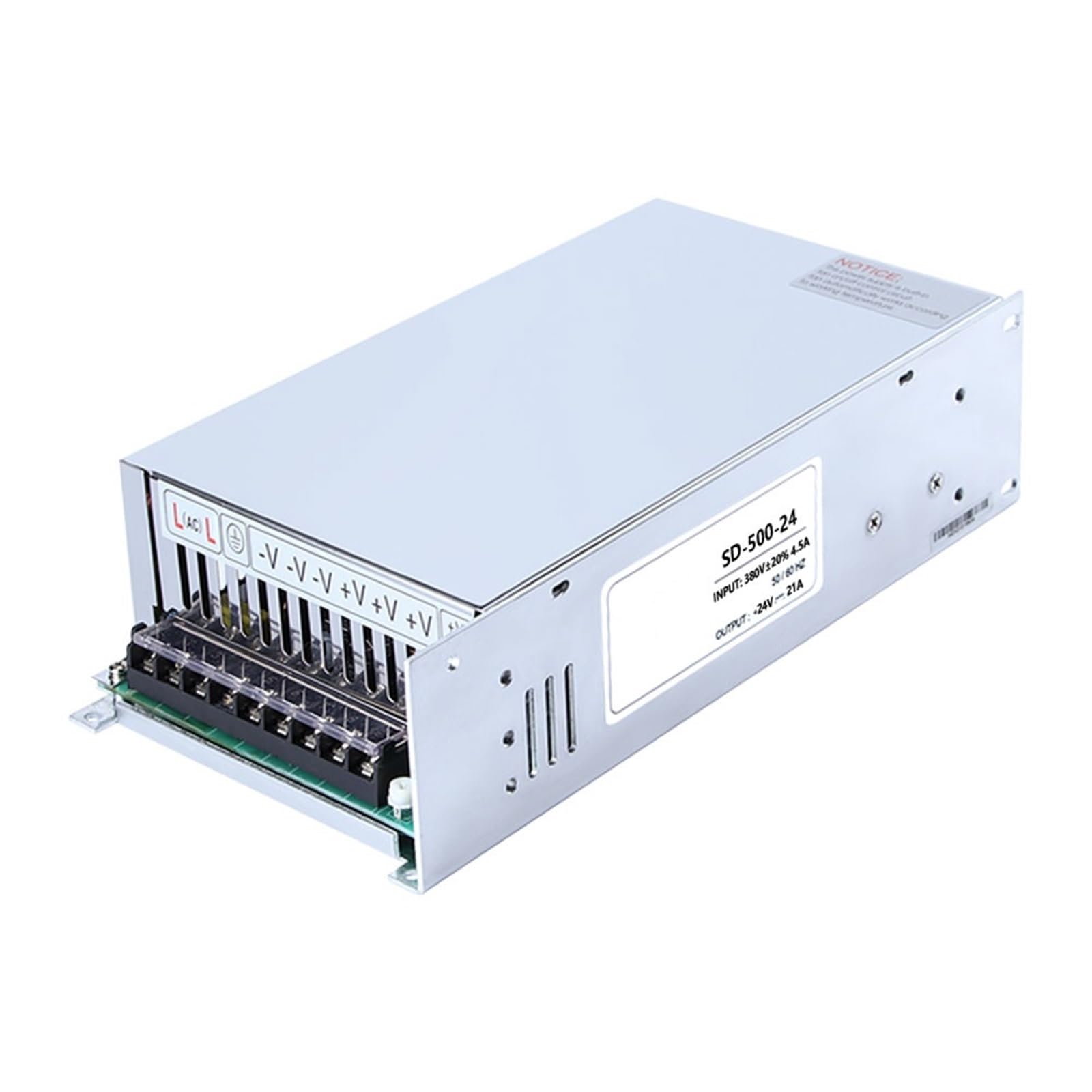 FCARUMIQP SD-500-24 500W 24V 20.8A Modular Power 380V Input Voltage Switching Supply 1Pcs