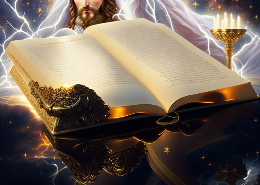 Affiche toile Mystic Jesus poster christologie 58x90 cm decoration murale