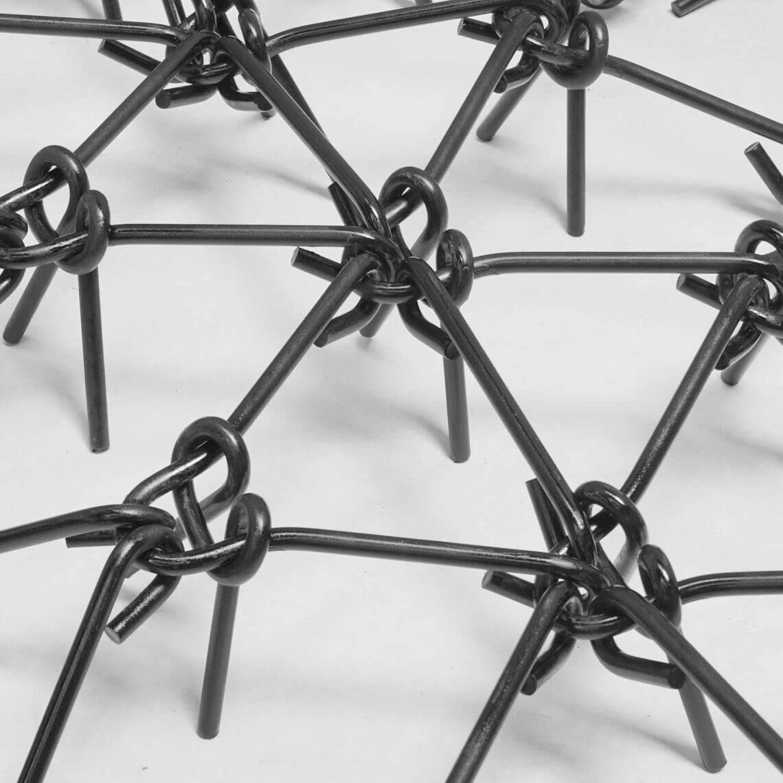 Titan Attachments Heavy Duty Drag Harrow 7 FT x 8 FT Leveling Grading Steel Mesh, 3/8in Tines, Tow Behind Agricultural-Style Drag