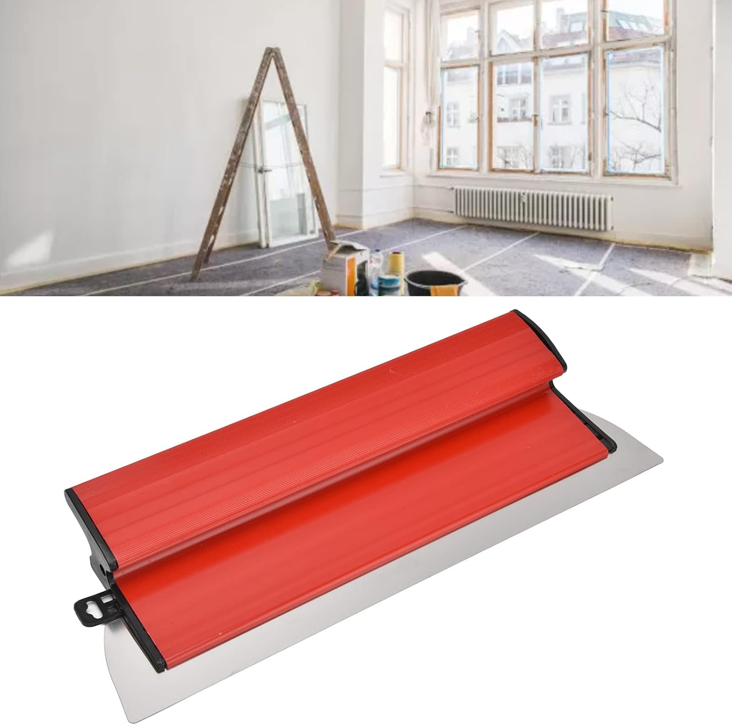 Skimming Blade 16 inches Smoothing Knock Down Knife, Skim Coat Smoothing Spatula Blade Wall Finishing Knife for Hose Decoration, Plastering Drywall Blade Wall Tools