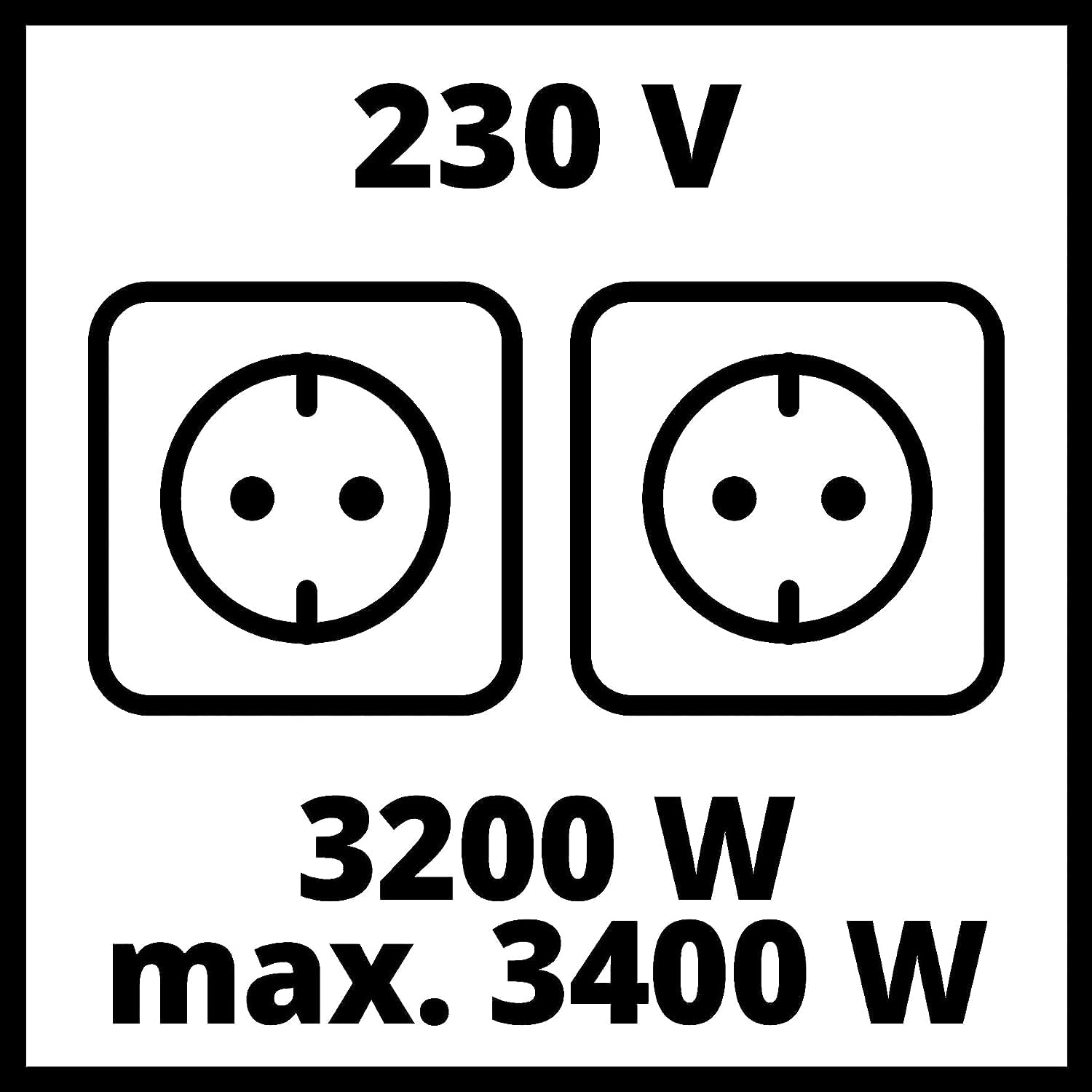 Einhell Generatore di corrente (a benzina) TC-PG 65/E5 (potenza continua 3,2 kW a 230 V e 3,6 kW a 400 V, corrente nominale da 13 A a 230 V, serbatoio da 25 l per benzina Super E5)