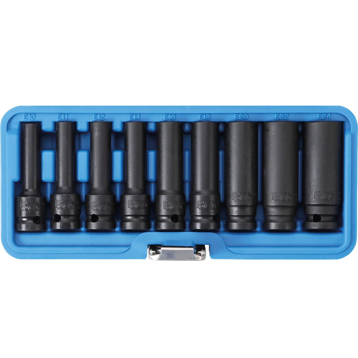 DOUILLES TORX FEMELLES A CHOC LONGUES, 1/​2 COFFRET DE 9 DOUILLES