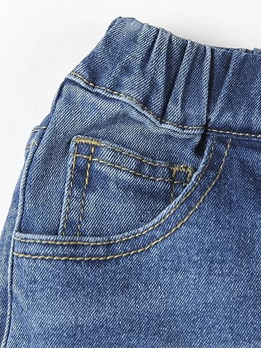 Image of KOTTY Boys Jeans - Regular to Slim Fit,Elastic Waistband,Mid Rise,Straight or Tapered Leg,Stretchable Denim