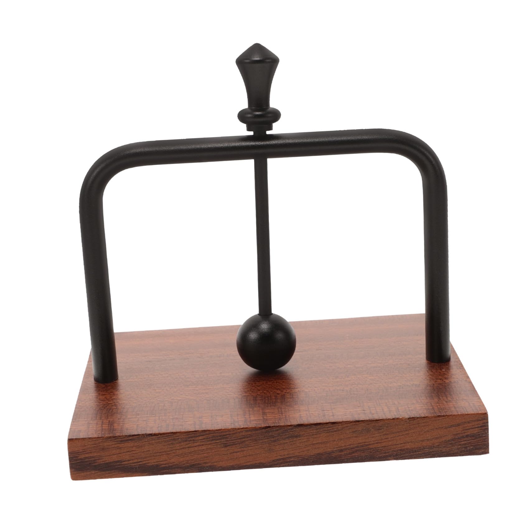SHERCHPRY Servilletero Plano de Mesa Vertical Negro de Madera Maciza, Diseño Creativo y Elegante, Resistente y Cortaviento para Hoteles y Restaurantes