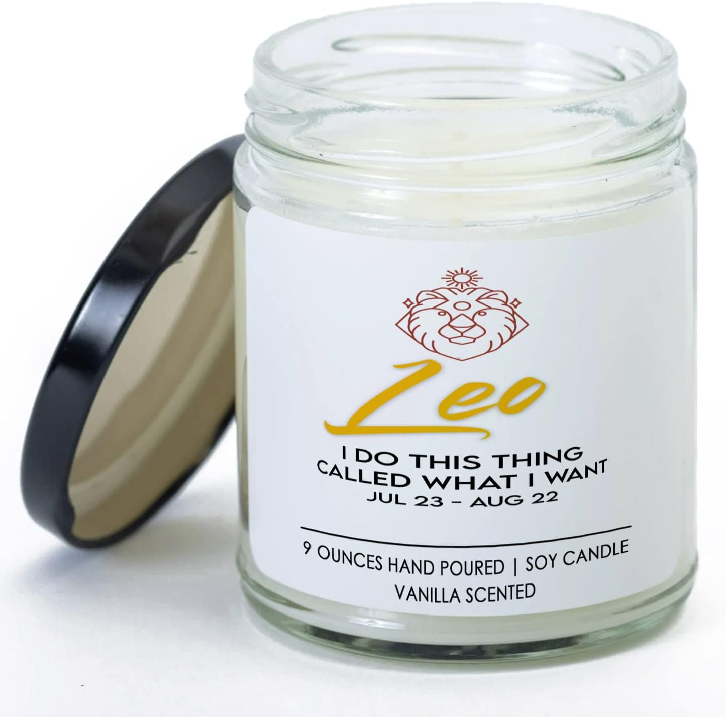 Relatable Horoscope Vanilla Candle - Leo - Zodiac Stars Alignment Horoscope Relatable Birth Sign Birthday Gift