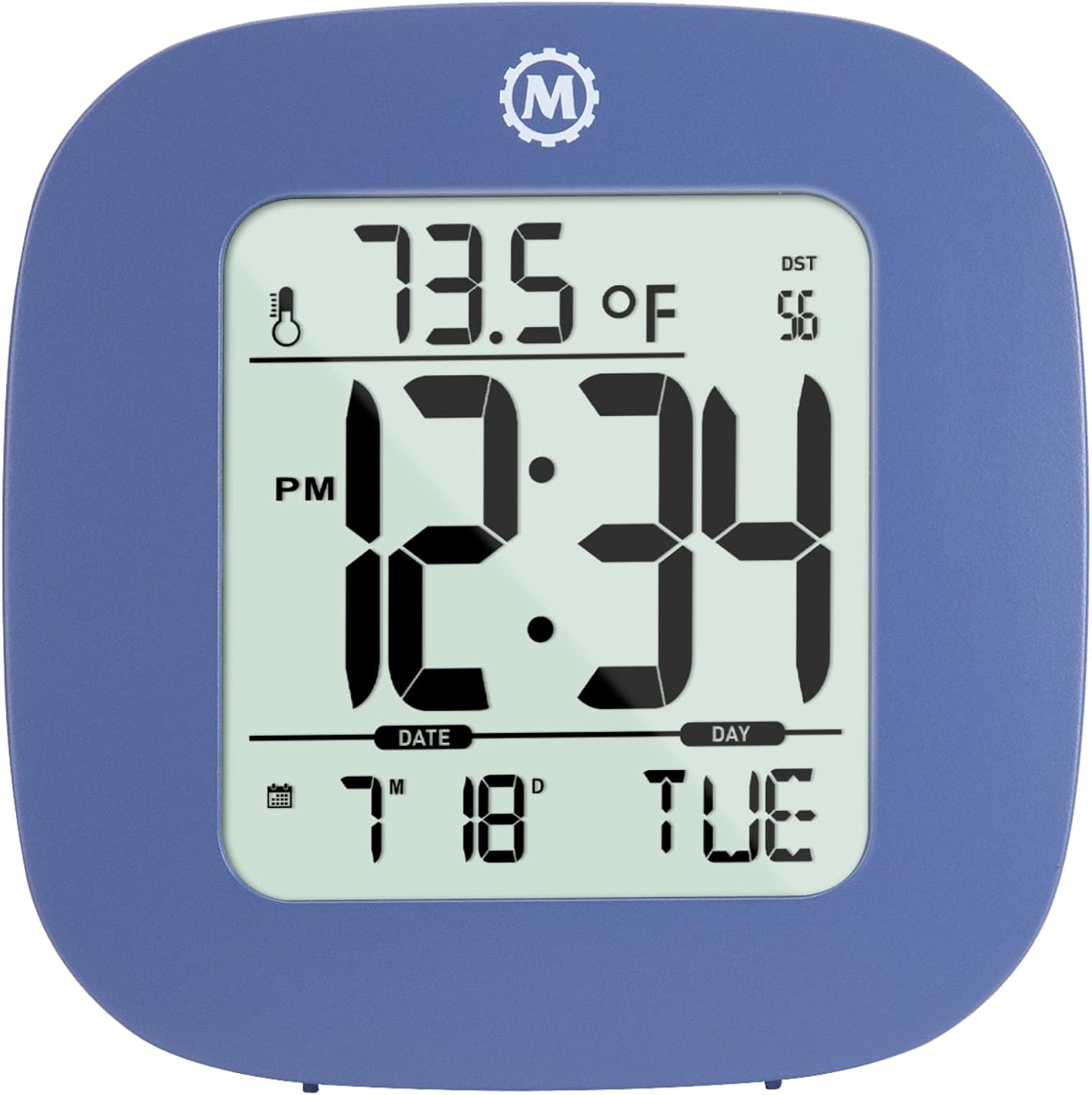 Marathon Compact Bedside Clock Digital Alarm Clock for Bedside with